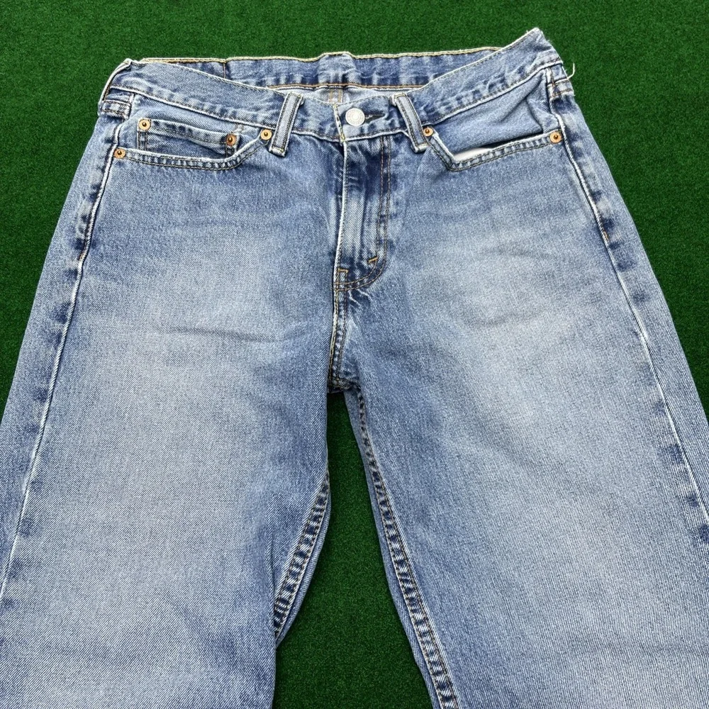Levi's 514 Straight Leg Blue Denim Jeans Mens 32x34